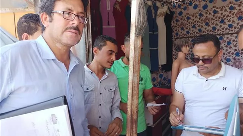 حصر الإشغالات بشوارع القنطرة غرب في الإسماعيلية..صور