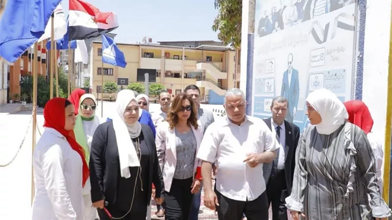 محافظ دمياط تفتتح المدرسة الثانوية الفنية للبنات