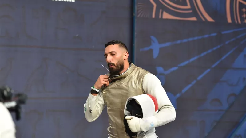 بحروف من ذهب.. ابو القاسم يسطر اسمه في تاريخ مصر ببطولات العالم للسلاح