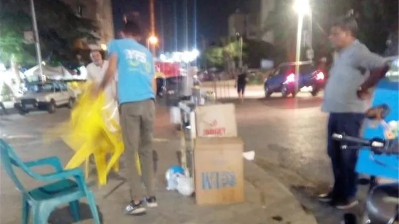 خلف الله: جهاز 15 مايو يشن حملة ليلية على الإشغالات والمخالفات فى المدينة.. بالصور
