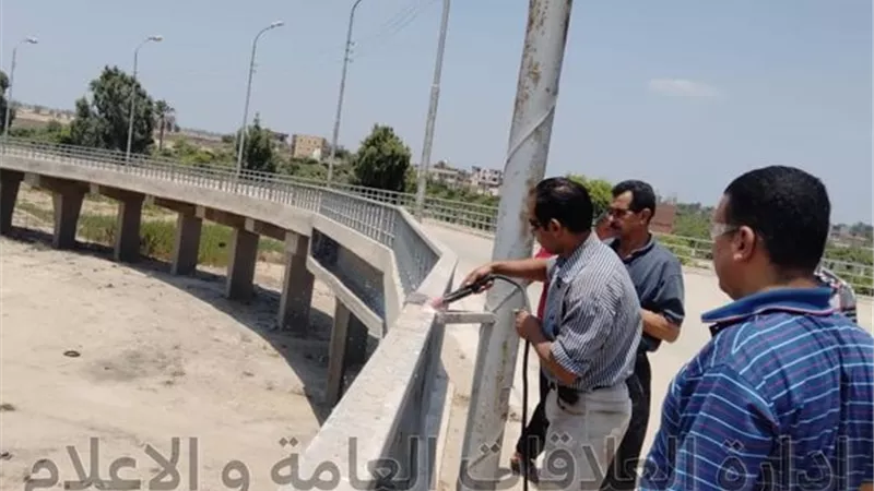 إصلاح كوبري الغرابوة بطريق الإسماعيلية الزقازيق الزراعي