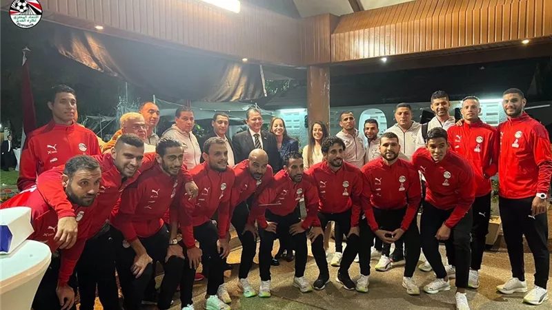 بعثة منتخب الشاطئية تلبى دعوة سفير مصر في غانا لحضور احتفالية 23 يوليو