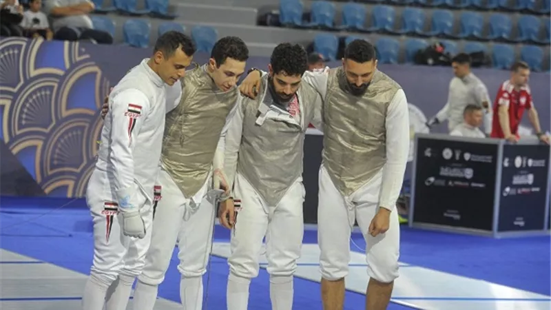 منتخب سلاح الشيش للرجال يكتسح أستراليا ويتأهل لدور ال16