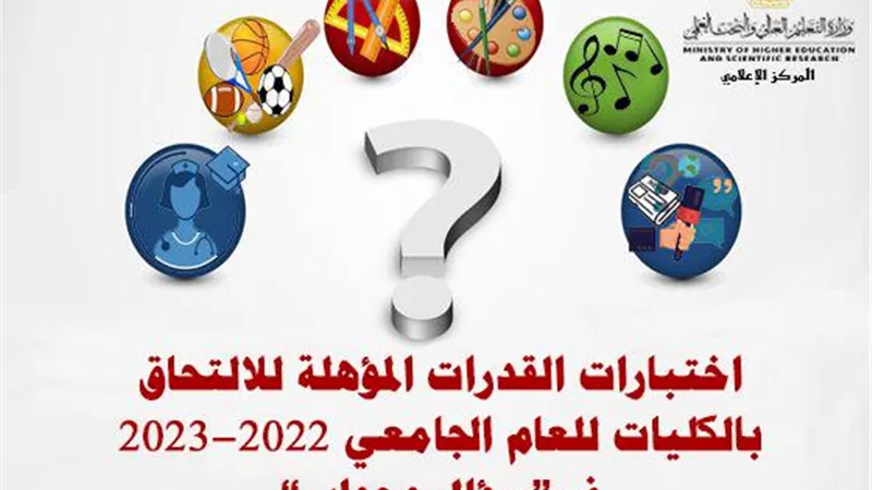 بالإنفوجراف..التعليم العالي تنشر خطوات التقديم لاختبارات القدرات للالتحاق بالكليات