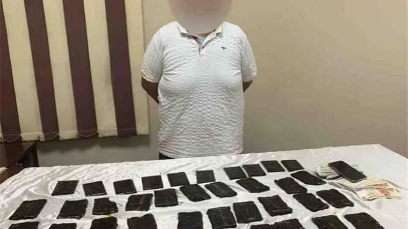 القبض على ديلر الجيزة بـ كمية من مخدر الحشيش