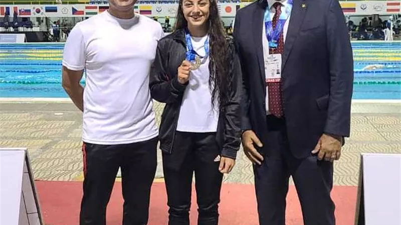 ندا مجدي تحقق الميدالية البرونزية في بطولة العالم للسباحة بالزعانف بكولومبيا