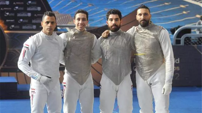 منتخب الرجال لسلاح الشيش يحرز المركز الثامن بمنافسات الفرق ببطولة العالم للمبارزة