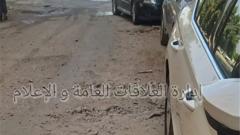 رفع تعديات الطريق بأرض المزادات في الإسماعيلية
