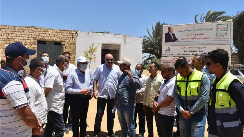 اهالى مغاغة يشكرون الرئيس على مشروعات حياة كريمة