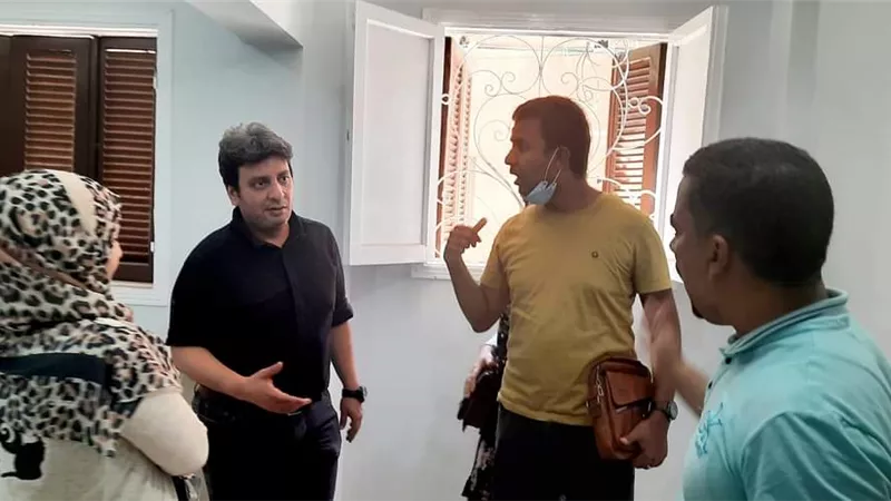 مدير التأمين الصحى ببنى سويف يتفقد تجهيز مقر سمسطا ..صور