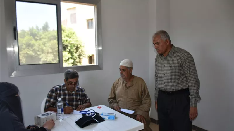 قافلة طبية مجانية من جامعة السادات لقرية 