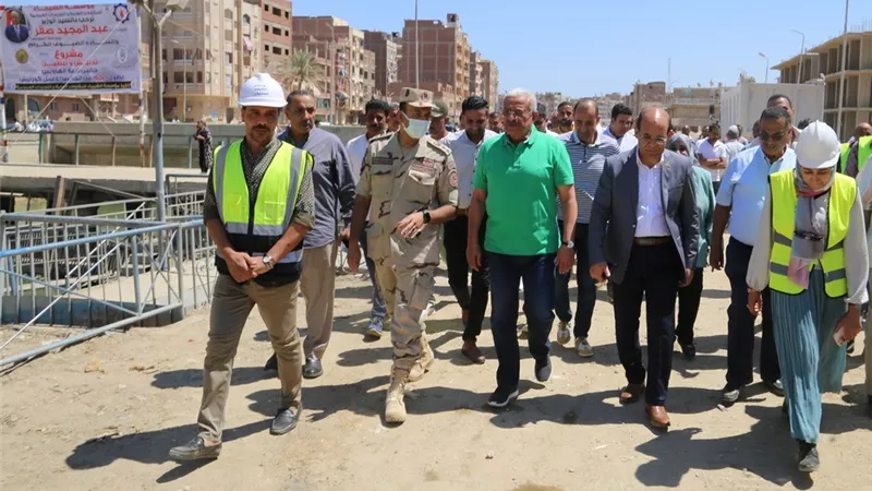 صقر والتنفيذيين والنواب يتفقدون المشروعات التنموية والتطوير بالقطاع الريفي