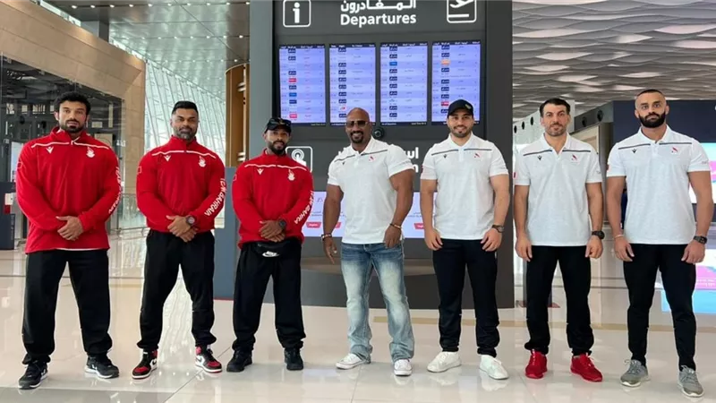 منتخب البحرين يصل الاسكندريه للمشاركة بالبطولة العربية لكمال الأجسام 2022