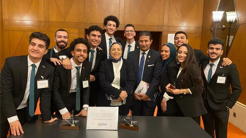 جامعة القناة تفوز بالمركز الثاني في مسابقة إيناكتس مصر لريادة الأعمال