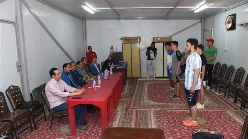 رئيس جامعة سوهاج يتفقد اختبارات القدرات بكلية التربية الرياضية..صور
