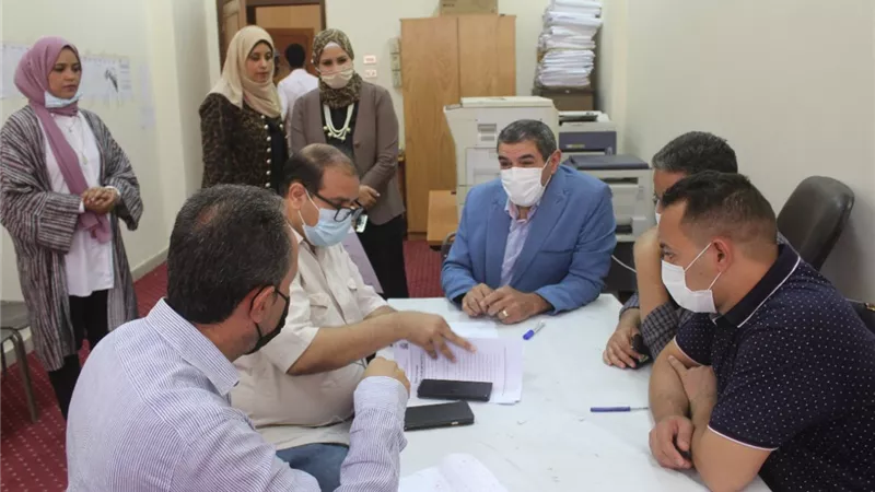 لجنة من المجلس الاعلى للجامعات تتفقد اختبارات القدرات بكليات جامعة جنوب الوادي