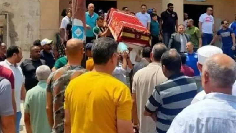 تشييع جنازة والدة محمد حمص نجم منتخب مصر السابق