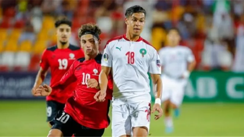 منتخب مصر يتخطى أسود الأطلسى بهدفين فى ربع نهائي كأس العرب للشباب
