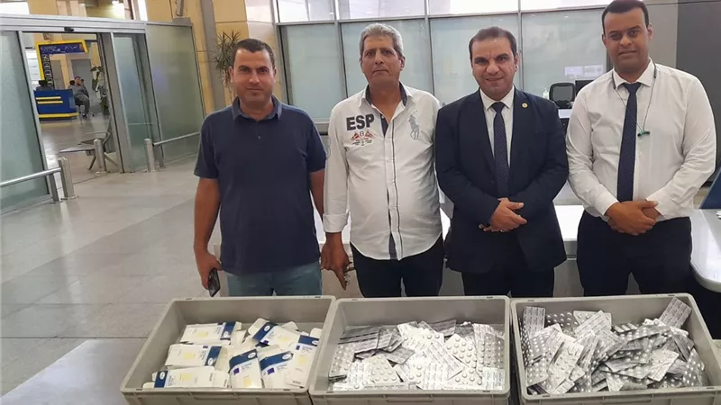 احباط تهريب أدوية بشرية بمطار برج العرب