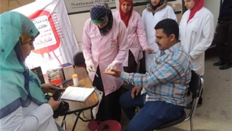 مديرية أمن أسيوط تنظم حملة للتبرع بالدم لصالح المرضى