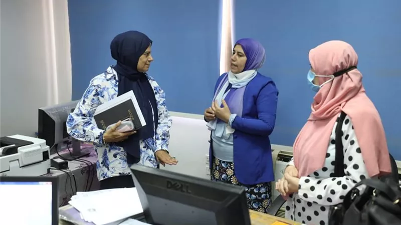 جوله لرئيسة مياه بنى سويف بديوان الشركه..صور