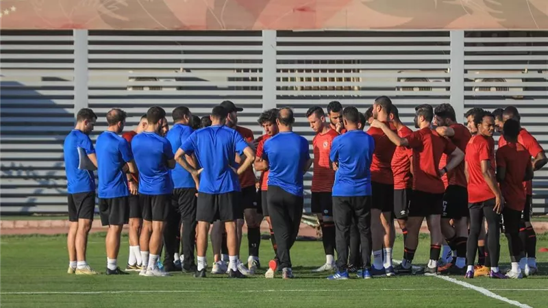 الاهلى يستأنف تدريباته استعدادًا لمباراة فاركو