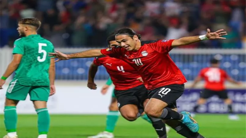 فيديو .. هدف الفراعنة الثانى فى مرمى الجزائر بكأس العرب للشباب