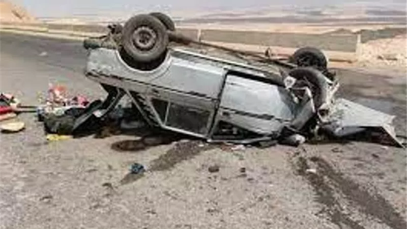 مصرع شخص وإصابة آخر في حادث انقلاب بالإسماعيلية
