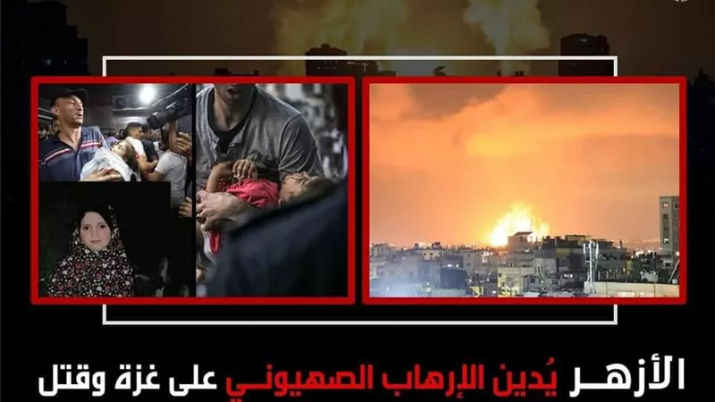 الأزهر الشريف يستنكر الصمت العالمى حيال قتل المدنيين فى قطاع غزة