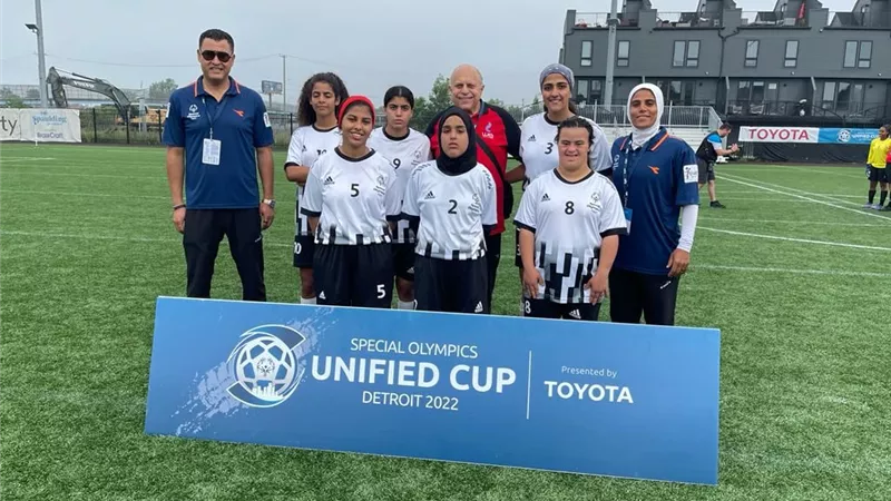 وزير الرياضة يهنىء منتخب الأولمبياد الخاص ببرونزية كأس العالم للكرة النسائية الموحدة