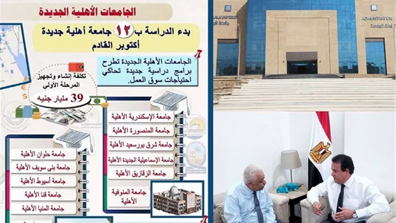 شوقي وعبدالغفار يبحثان الاستعدادت الخاصة بالتحاق خريجي الثانوية والشعادات المعادلة بالجامعات