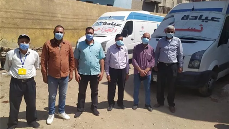 علاج 1824 مريضا فى قافلة بقرية قاي ببنى سويف