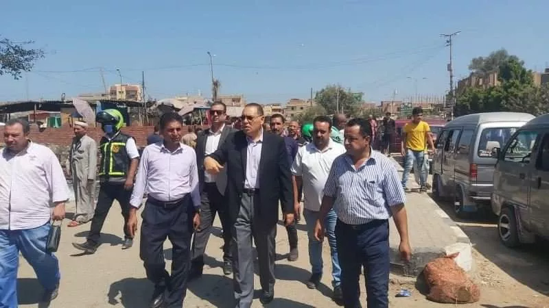 نقل موقف سيارات بلبيس لمكانه الجديد..صور