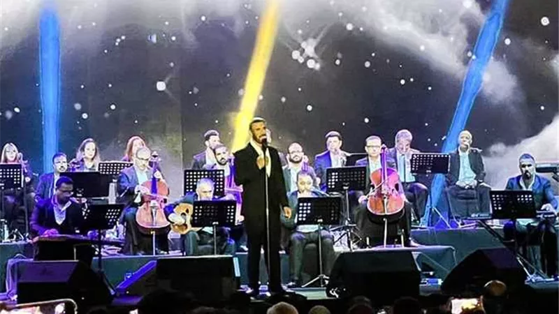 كاظم الساهر يشعل حفل الاوبرا ب 