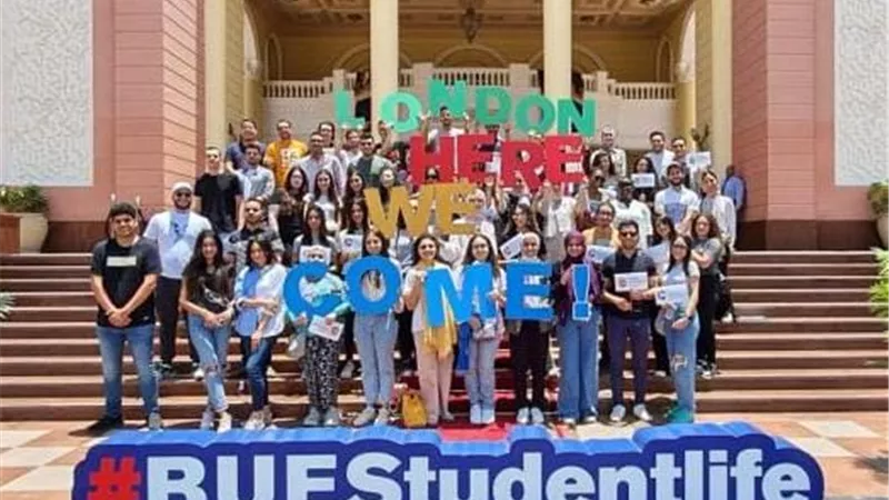 الجامعة البريطانية في مصر توفد عددًا من طلابها إلى جامعة لندن ساوث بانك