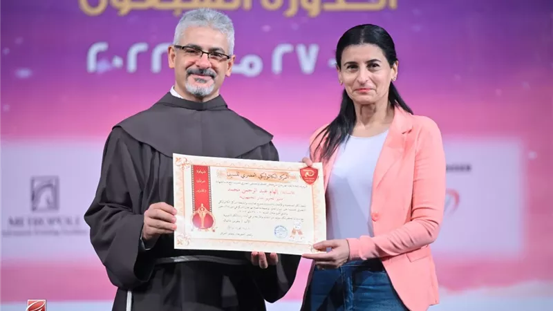 تكريم المساء ومجموعة من الإعلاميين بمناسبة مرور 70عاما علي مهرجان المركز الكاثوليكي