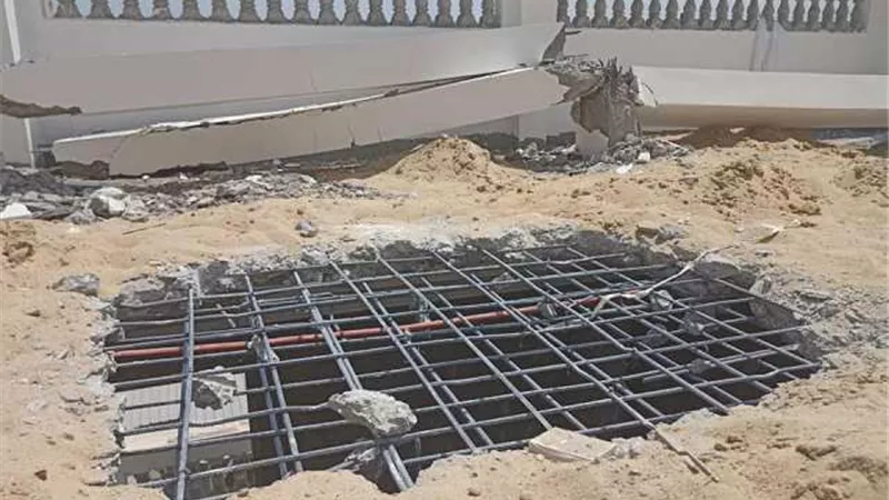 إزالة ٦ مباني مخالفة بدمياط