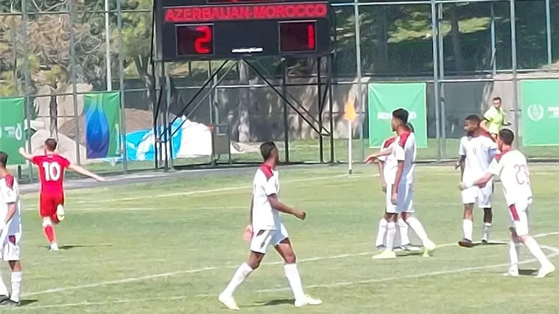 المنتخب الأولمبي المغربى يودع دورة ألعاب التضامن الإسلامي