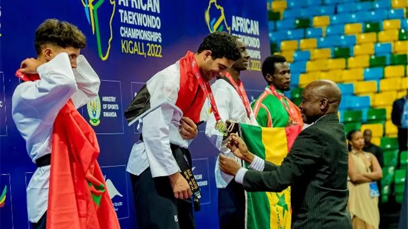 بطل تايكوندو الزهور علي بدر يتقدم لاعبي مصر وإفريقيا في التصنيف العالمي البومزا
