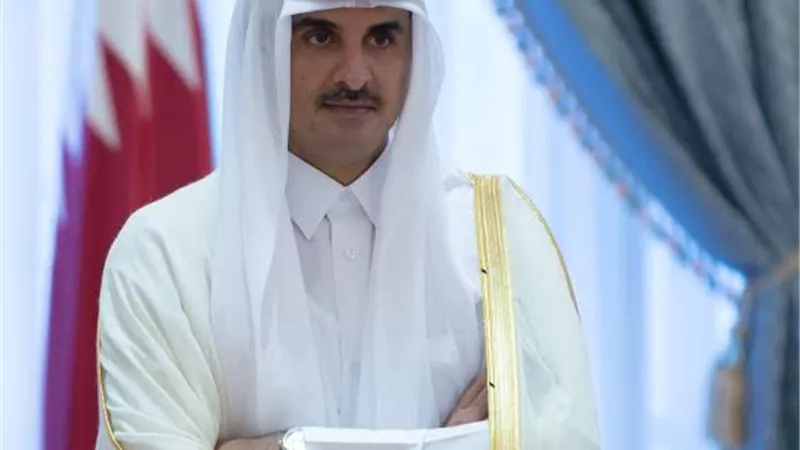 أمير قطر يرسل برقية عزاء للرئيس السيسى فى ضحايا حريق كنيسة إمبابة