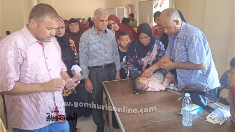 جامعة السادات تنظم قافلة طبية متخصصة لقرية عبدالعظيم زاهر بوادى النطرون محافظة البحيرة