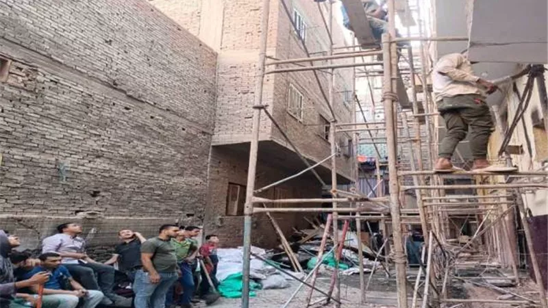 تنفيذا لتوجيهات الرئيس.. انطلاق أعمال ترميم كنيسة أبو سيفين.. صور