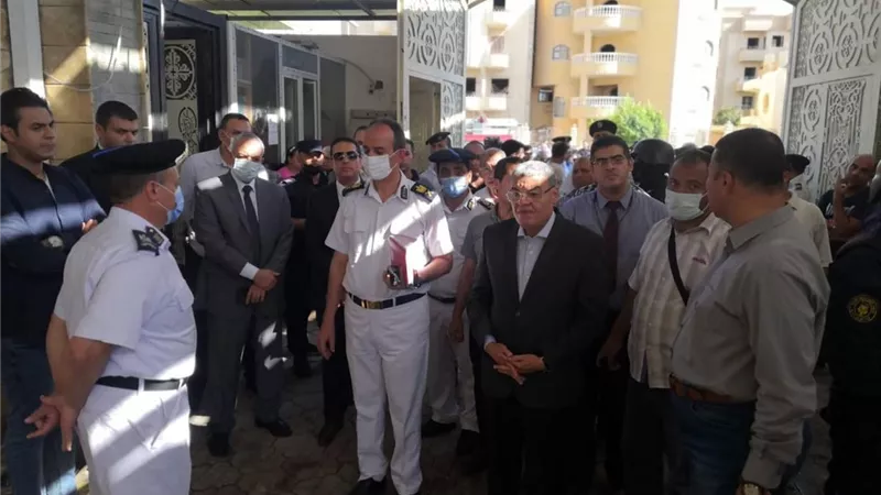 نيابة المنيا تبدا تحقيقاتها فى حريق كنيسة الانبا بيشوى