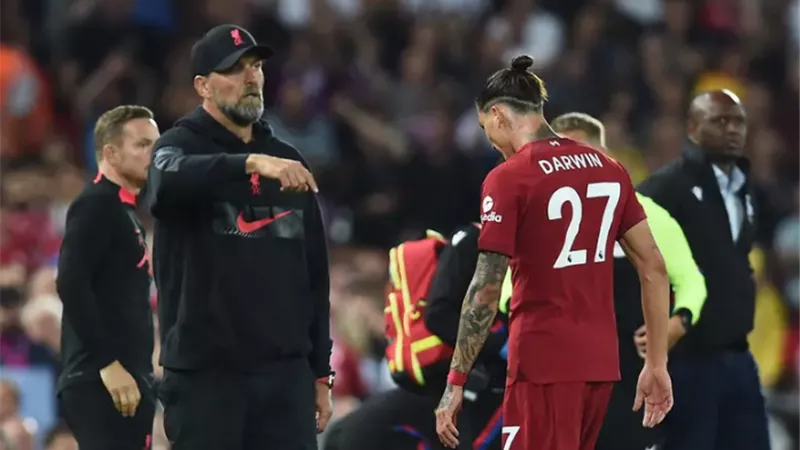 يورجن كلوب: نونيز خذل ليفربول.. ويجب أن يتعلم من البطاقة الحمراء