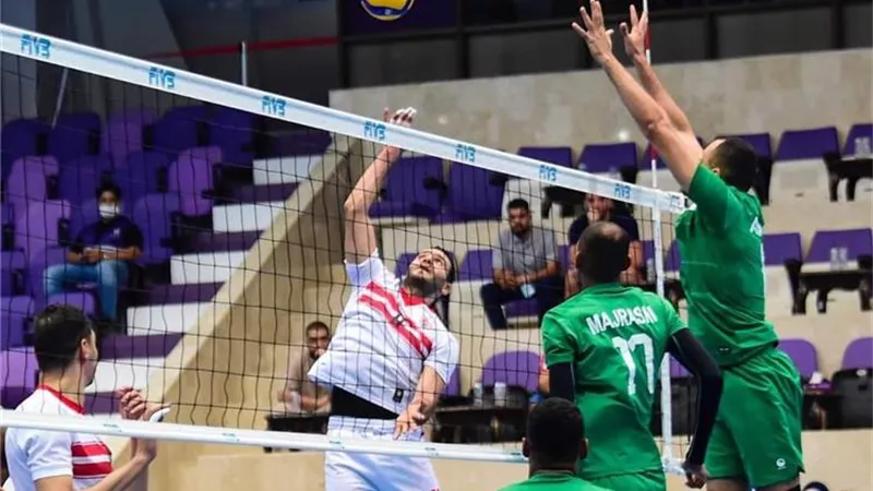 الزمالك يهزم العربي الكويتي في ثاني مبارياته ببطولة العين الدولية للطائرة