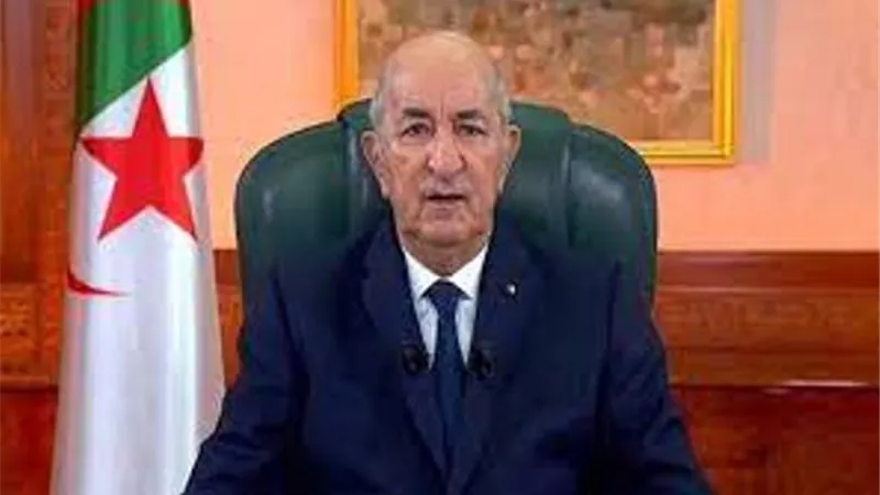 الرئيس الجزائري يعزى عائلات ضحايا الحرائق