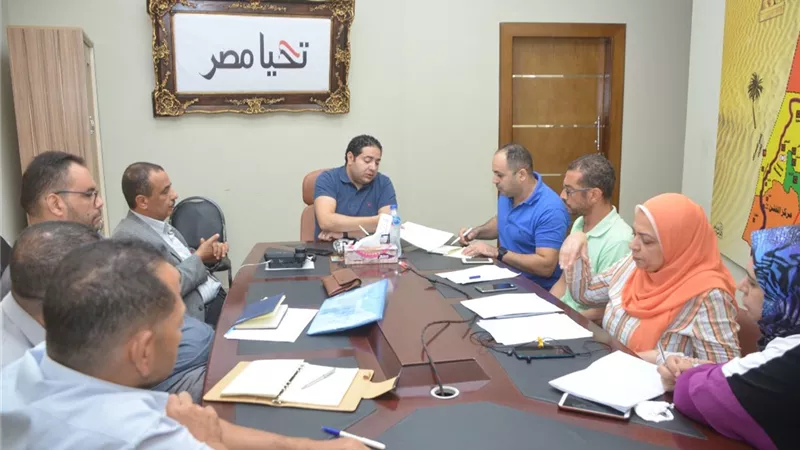 متابعة العمل بمنظومة تقنين أراضى الدولة ببنى سويف