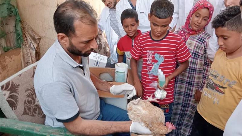 قافلة شاملة بقرية المحارزة بمركز ابو تشت