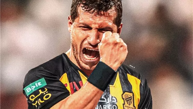 طارق حامد يحرز الهدف الثاني لاتحاد جدة والفريق يفوز على أبها بثنائية مقابل هدف