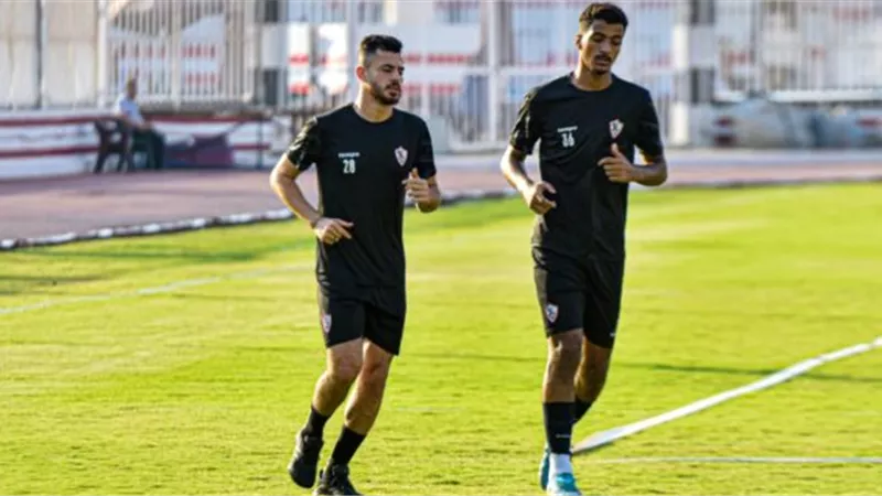 تدريبات تأهيلية لثنائي الزمالك بسبب الإجهاد